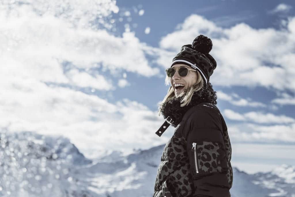 Karin Kaswurm mit SOS in St Moritz