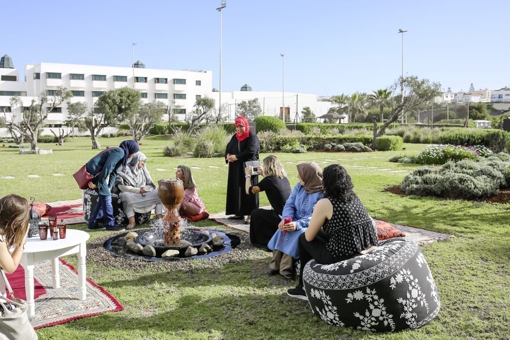 Karin Kaswurm in Marokko, Agadir mir L'Oreal für Aura Botanica